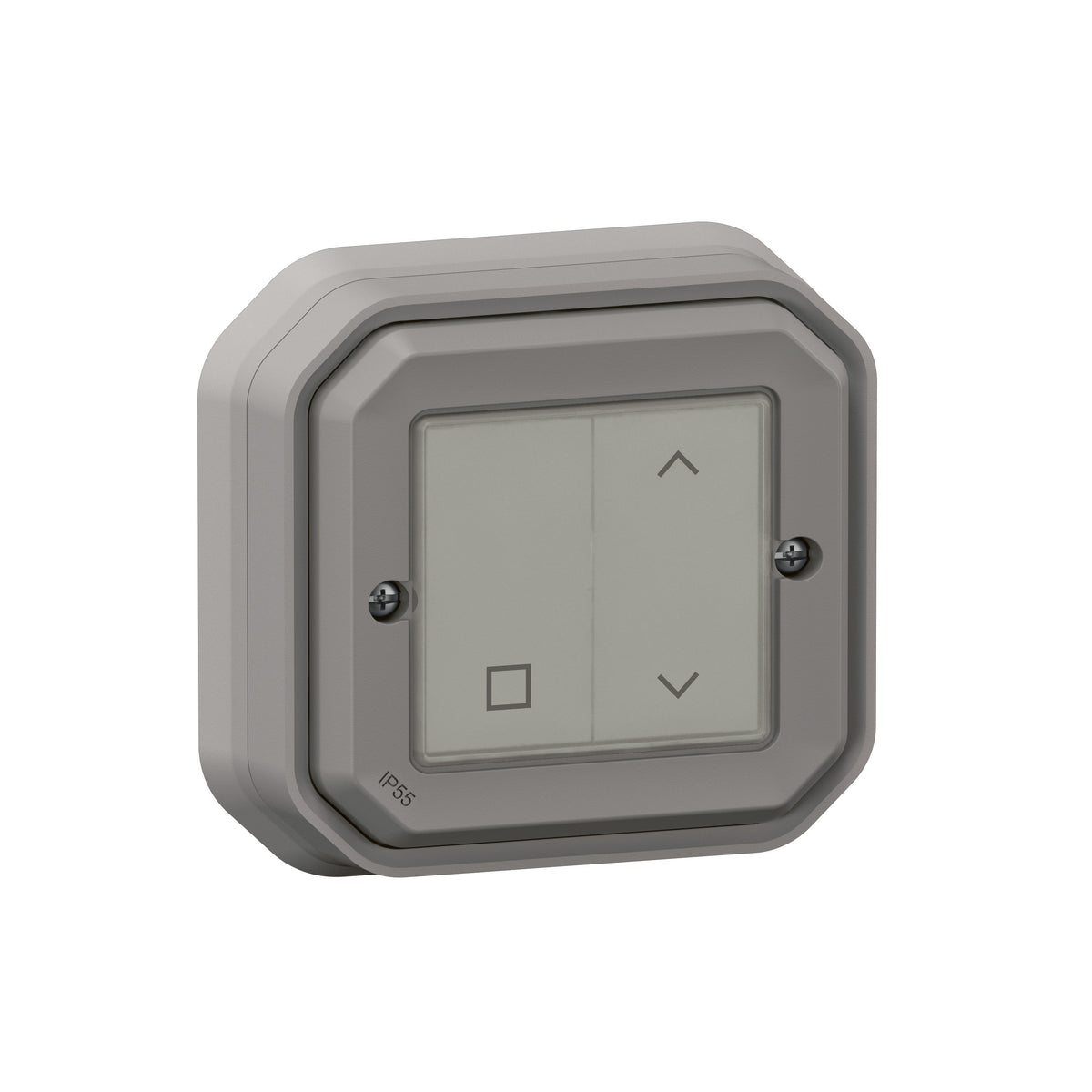 LEGRAND PlexoNew with Netatmo Wandsender Rolllad en, IP 55, Farbe: Grau  – 069873L