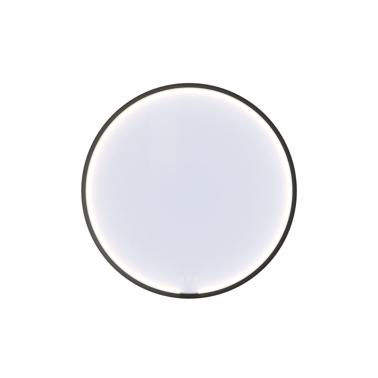 DANSANI Dansani YOU Rahmenspiegel Moon Dm.75 cm Schwarz Lichtregler  – S827-028