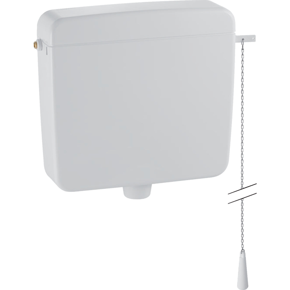 GEBERIT GE Spuelkasten AP127 hochhaengend 1 Menge, weiss, mit Zugkette   – 127.052.11.1