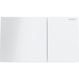 GEBERIT GE Betaetigungsplatte Sigma70 2-Mengen Glas weiss, square  – 115.622.SI.1