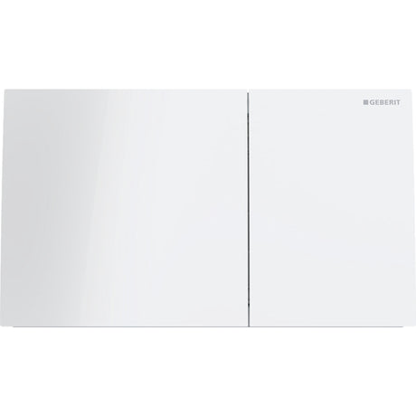 GEBERIT GE Betaetigungsplatte Sigma70 2-Mengen Glas weiss, square  – 115.622.SI.1