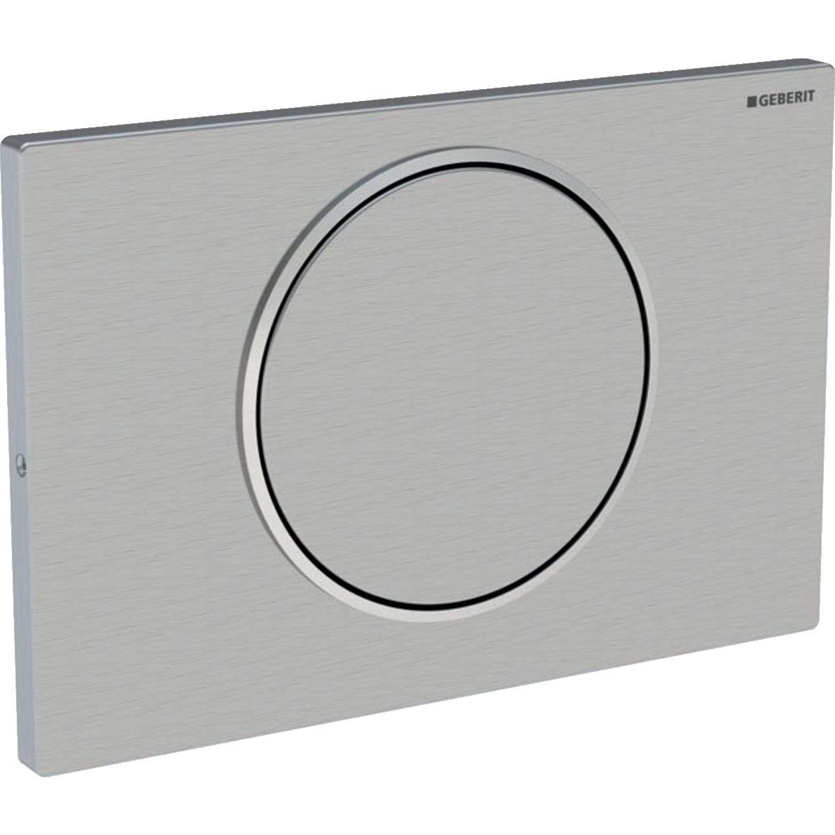 GEBERIT GE Betaetigungsplatte Sigma10 Spuel/Stop ES gebuerstet, verschraubt, square   – 115.787.SN.5