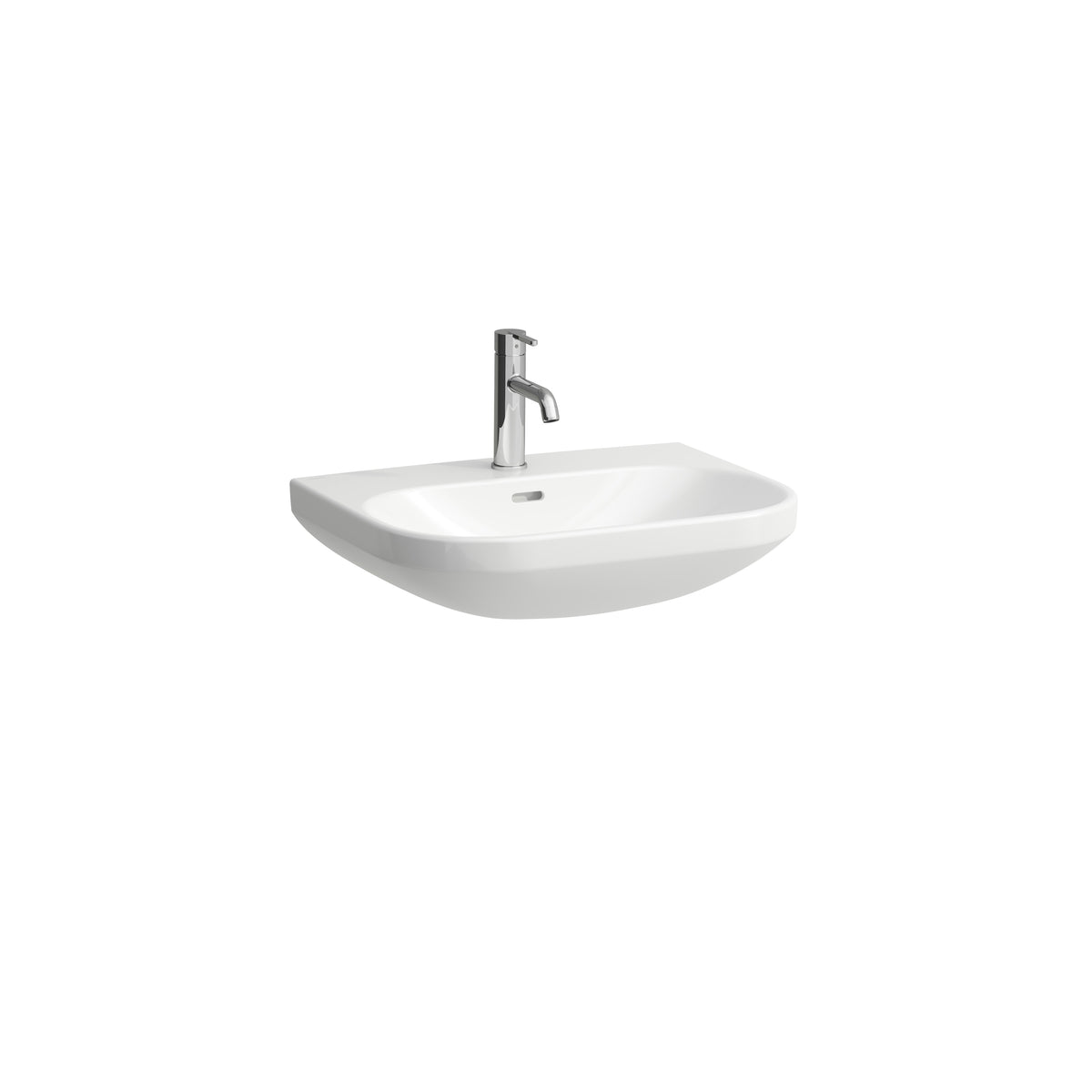LAUFEN Laufen Lua Waschtisch rund 81108.3 600x460 1HL mÜL weiß  – H8110830001041