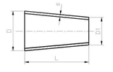 Alva Edelstahl Reduzierstk.Form-H 304L L= (D-d)x3 s=2.0mm konz.114.3x48.3mm - ERKH2-11448