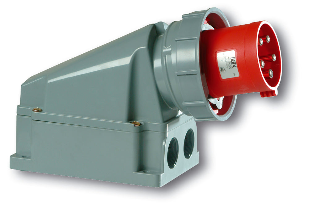 PC Electric CEE Wandgerätestecker 63A 5p 6h IP66/67   – 535-6