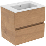 Alva Ora Unterschrank inkl. Keramik-WT 61x56,5x45cm, Eiche - AQBMORWTUSK60E