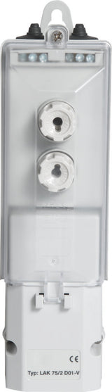 SEITEC Erdkabel-Übergangskasten LAK 75/2 D02 2xDO1 (E14) ohne Sicherungsmaterial grau   – ST373