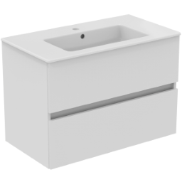 Alva Ora Unterschrank inkl. Keramik-WT 81,5x56,5x45cm, Weiá - AQBMORWTUSK80W