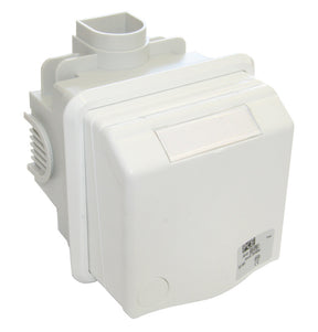 PC ELECTRIC CEE Design Unterputzsteckdose 16A 5p IP44, RAL9016 verkehrsweiß   – 885-6V