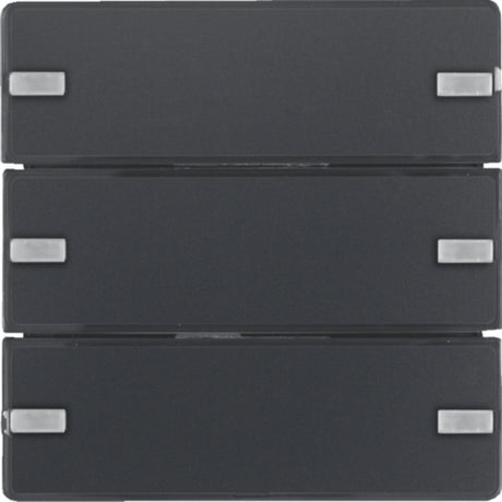 BERKER KNX Q.x Tastsensor 3fach Komfort anthrazit samt  – 80143326