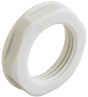 AGRO Gegenmutter PA6 M25 hellgrau RAL 7035   – 8255.25