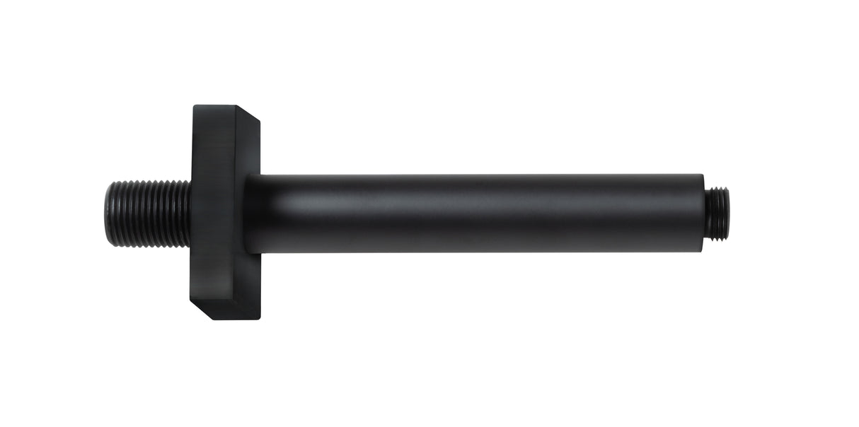 REGENWERK Regenwerk Passion Deckenarm 165 mm, eckig, Messingrosette, schwarz  – BPPAARRDAES