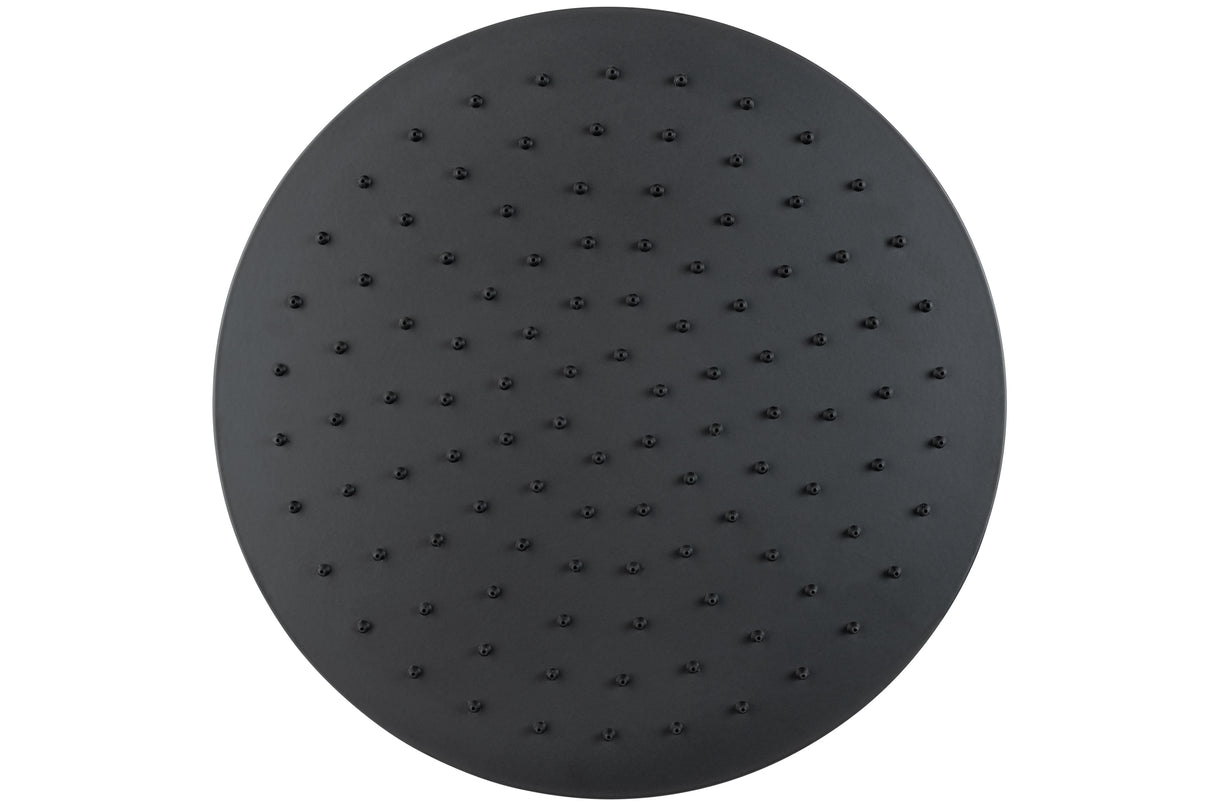 REGENWERK Regenwerk Passion Kopfbrause Edelstahl, Rund, 400 mm, schwarz  – BPPAARRKB3RS