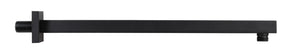 REGENWERK Regenwerk Passion Wandarm 400 mm schw., eckig, Messingros.,Quick-Steckm.  – BPPAARRWA400ES