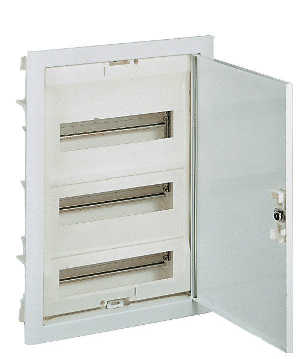 LEGRAND Unterputz Kleinverteiler 3-reihig 36+6TE mit Metalltür, Signalweiß, IP30   – 001433