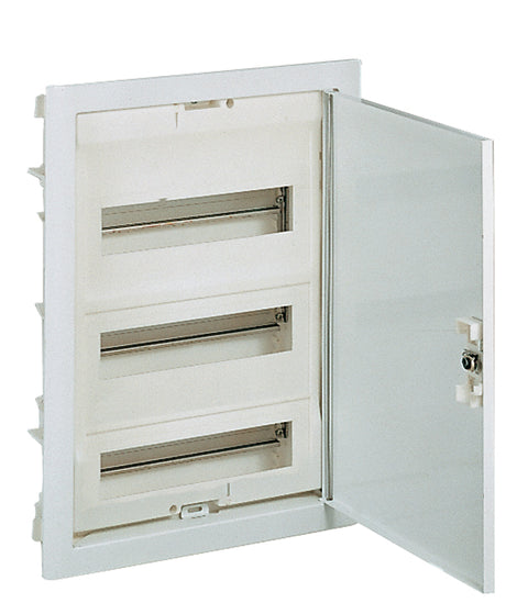LEGRAND Unterputz Kleinverteiler 3-reihig 36+6TE mit Metalltür, Signalweiß, IP30   – 001433