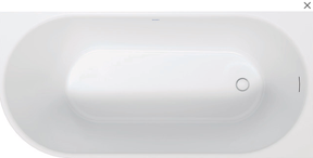 DURAVIT Duravit DuraSenja BW 1700x800mm weiß, Sanitäracryl, oval, Ecke rechts  – 700581000000000