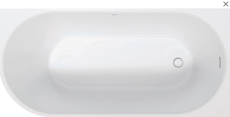 DURAVIT Duravit DuraSenja BW 1700x800mm weiß, Sanitäracryl, oval, Ecke rechts  – 700581000000000