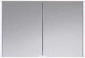 Alva Bela Spiegelschrank 100x68x16cm, LED seitlich, Weiß Glanz - AQBMBESPS3W