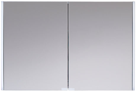 Alva Bela Spiegelschrank 100x68x16cm, LED seitlich, Weiß Glanz - AQBMBESPS3W