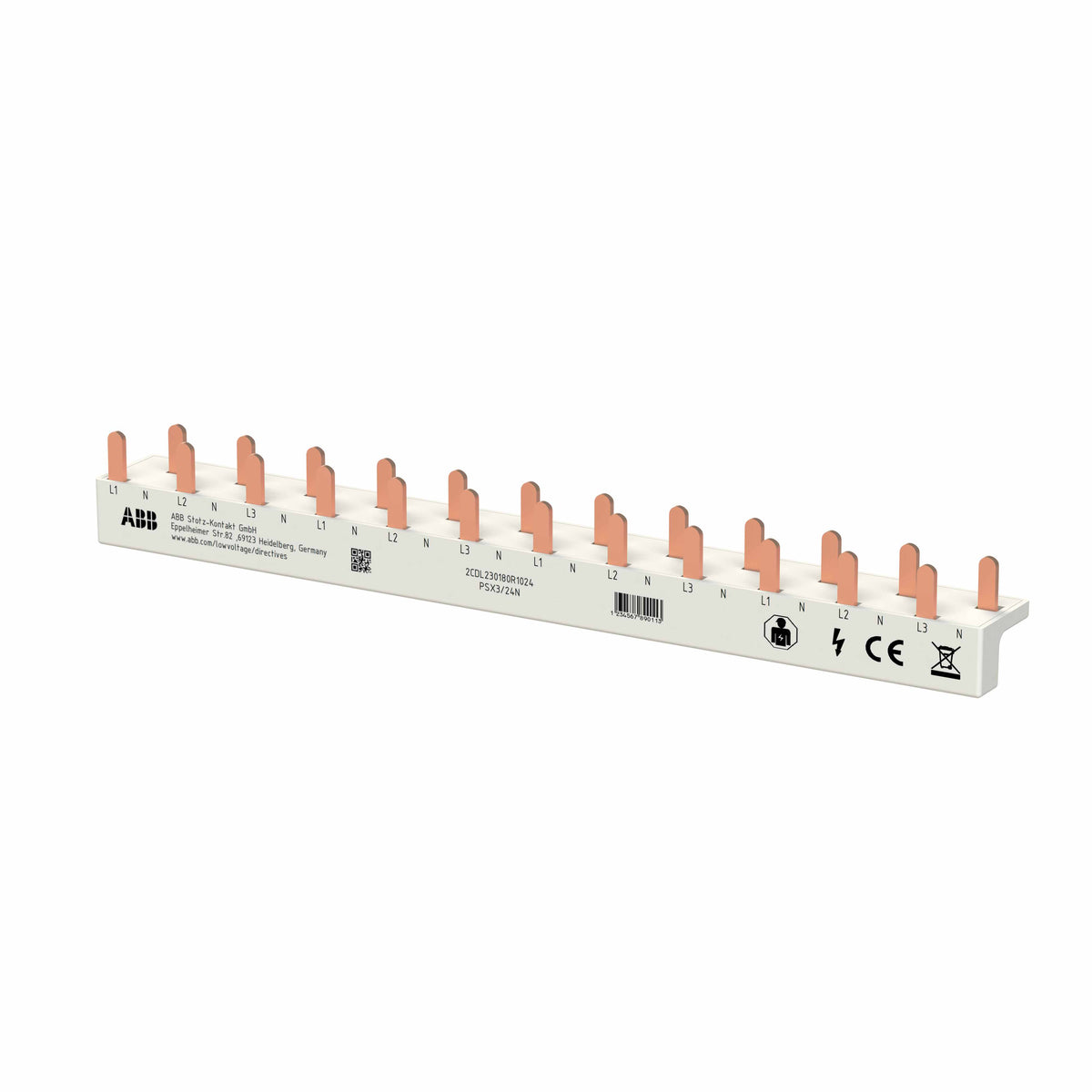 ABB FlexLine Phasenschiene 3+N, 24 Pins  – 2CDL230180R1024