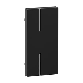 LEGRAND Seano 1-modulige Tastenabdeckung MyHome ohne Symbol, Farbe Schwarz  – 765815