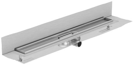 Alva Aura Duschrinne Edelst.m.Wand- aufk.h.,L:785x68mm,m.Abdichtfl.,oh.Rost - AQBFAUDR78FW