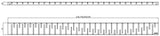 Alva Aura Rost zu Duschrinne 985mm Design Skyline - AQBFAUDRR98.2