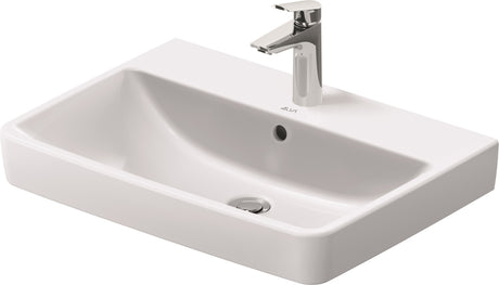 Alva Juna Waschtisch 65x46cm mit Hahnloch, Weiß - AQKEJUWT65