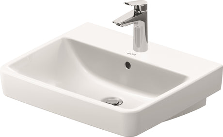 Alva Juna Waschtisch 55x46cm mit Hahnloch, Weiß - AQKEJUWT55