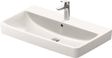 Alva Juna Waschtisch 80x46cm mit Hahnloch, Weiß - AQKEJUWT80