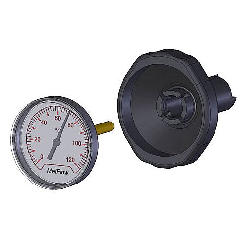 MEIBES MeiFlow Top Griff m.Thermometer rot  – ME-58071.911