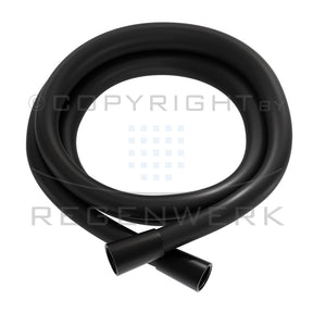 REGENWERK Regenwerk Passion Brauseschlauch DVGW, 125 cm, schwarz matt  – BPPAARRBS125S