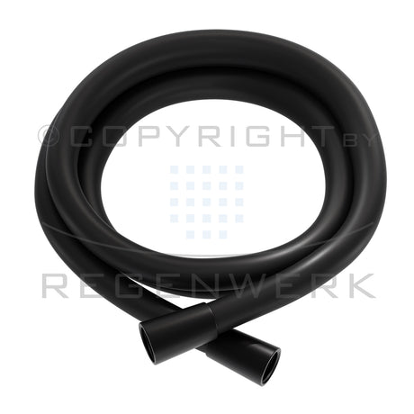 REGENWERK Regenwerk Passion Brauseschlauch DVGW, 125 cm, schwarz matt  – BPPAARRBS125S