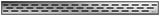 Alva Aura Rost zu Duschrinne 885mm Desgin Gerade - AQBFAUDRR88.5