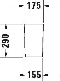 Alva Juna Halbsäule für Waschtische 55, 60, 65 und 80cm, Weiß - AQKEJUHS