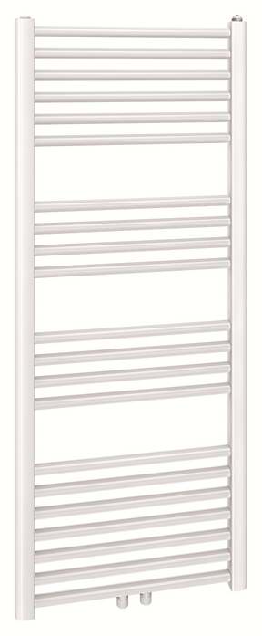 Alva Una 1.0 Badheizkörper gerade Mittenanschluss, 122,2x50cm, Weiß - AQBHK122.50M.1