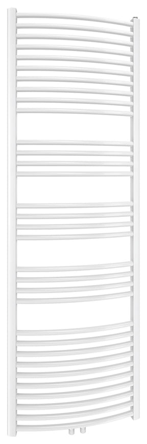 Alva Una 1.0 Badheizkörper gebogen Mittenanschluss, 180,7x60cm, Weiß - AQBHK180GM.1