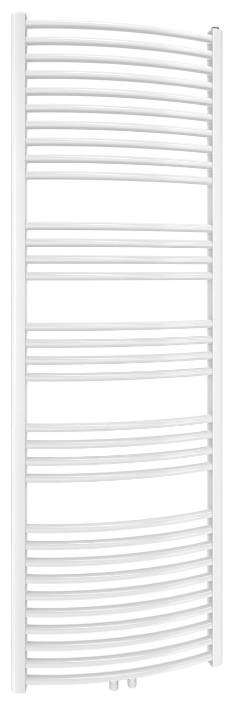 Alva Una 1.0 Badheizkörper gebogen Mittenanschluss, 180,7x60cm, Weiß - AQBHK180GM.1