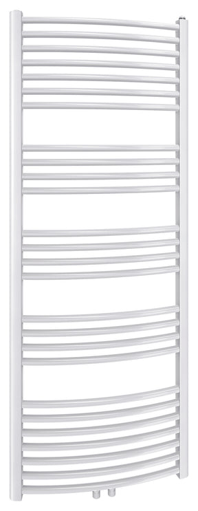 Alva Una 1.0 Badheizkörper gebogen Mittenanschluss, 153,7x50cm, Weiß - AQBHK153.50GM.1