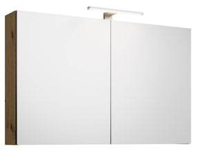 Alva Era Spiegelschrank 100x68x23,4cm LED-Aufsatzleuchte, Eiche Urban - AQBMERSPS3EU