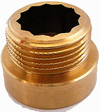 ALVA Verlaengerung Fig.263  1"X 40 mm Messing