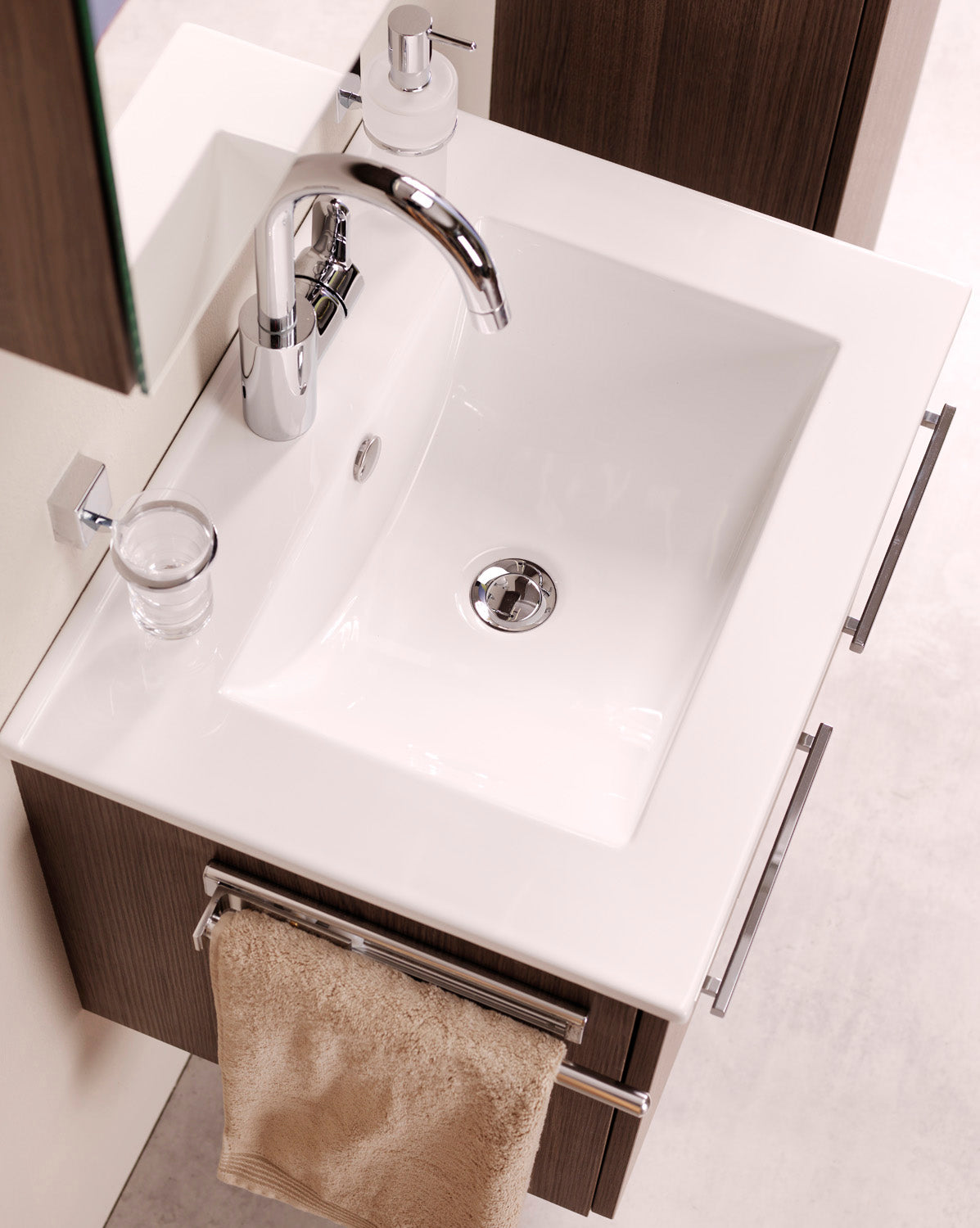 Alva Una Keramik-Doppel-WT 121x46cm, Weiß, für US6+7 - AQWTK6