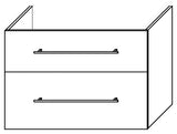 Alva Una Unterschrank für WT4 2 Auszüge, 89x60x45,2cm, Schlosseiche - AQUS5SE