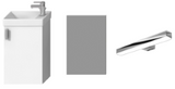 Alva Ora 1.0 G„stebadl”sung Komplettset HWB, Spiegel, Licht, US mit 1 Tr, Weiá - AQBMORGBLW1