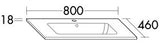 Alva Era Keramik-WT 80x46cm für US 2, Weiß - AQBMERWT2