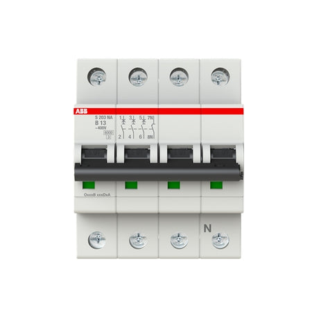 ABB Automat S203-B13NA B 13A/3pol+N  4TE  – 2CDS253103R0135