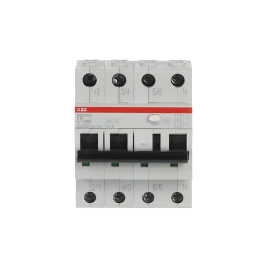 ABB FI/LS-Schalter 3P+N, Typ A, C16, 30mA C 16A/3pol+N/30mA  4TE  – 2CSR256140R1164