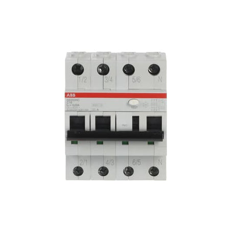 ABB FI/LS-Schalter 3P+N, Typ A, C16, 30mA C 16A/3pol+N/30mA  4TE  – 2CSR256140R1164