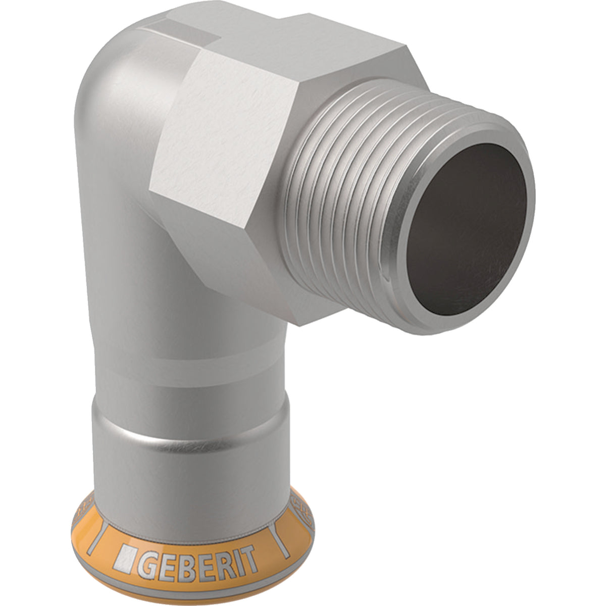 GEBERIT GE Mapress Therm Uebergangswinkel 90 Gr. d18mm x R1/2, NPW  – 43834
